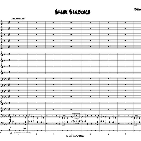 Shark Sandwich (Jazz Ensemble) (Grade 4-4.5)