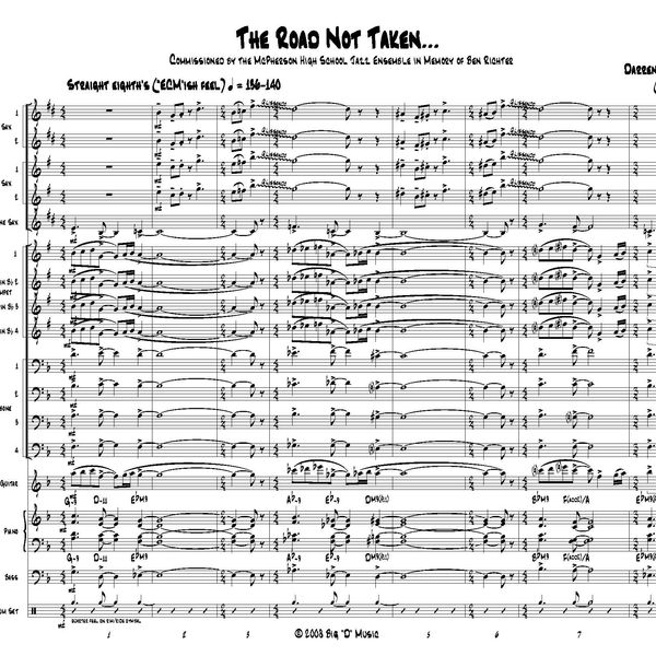 The Road Not Taken (Jazz Ensemble) (Grade 4-4.5)