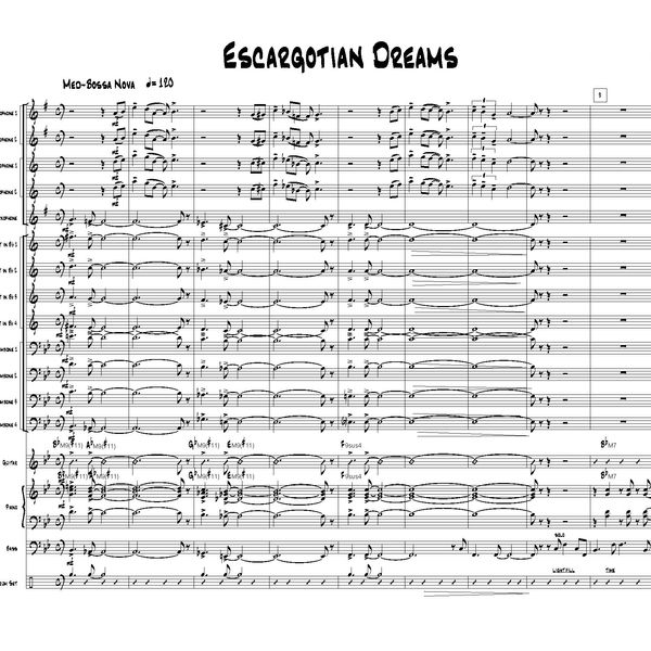 Escargotian Dreams (Jazz Ensemble)(Grade 3-3.5)