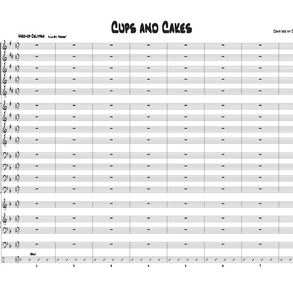 Cups and Cakes (Jazz Ensemble) (Grade 3.5-4)