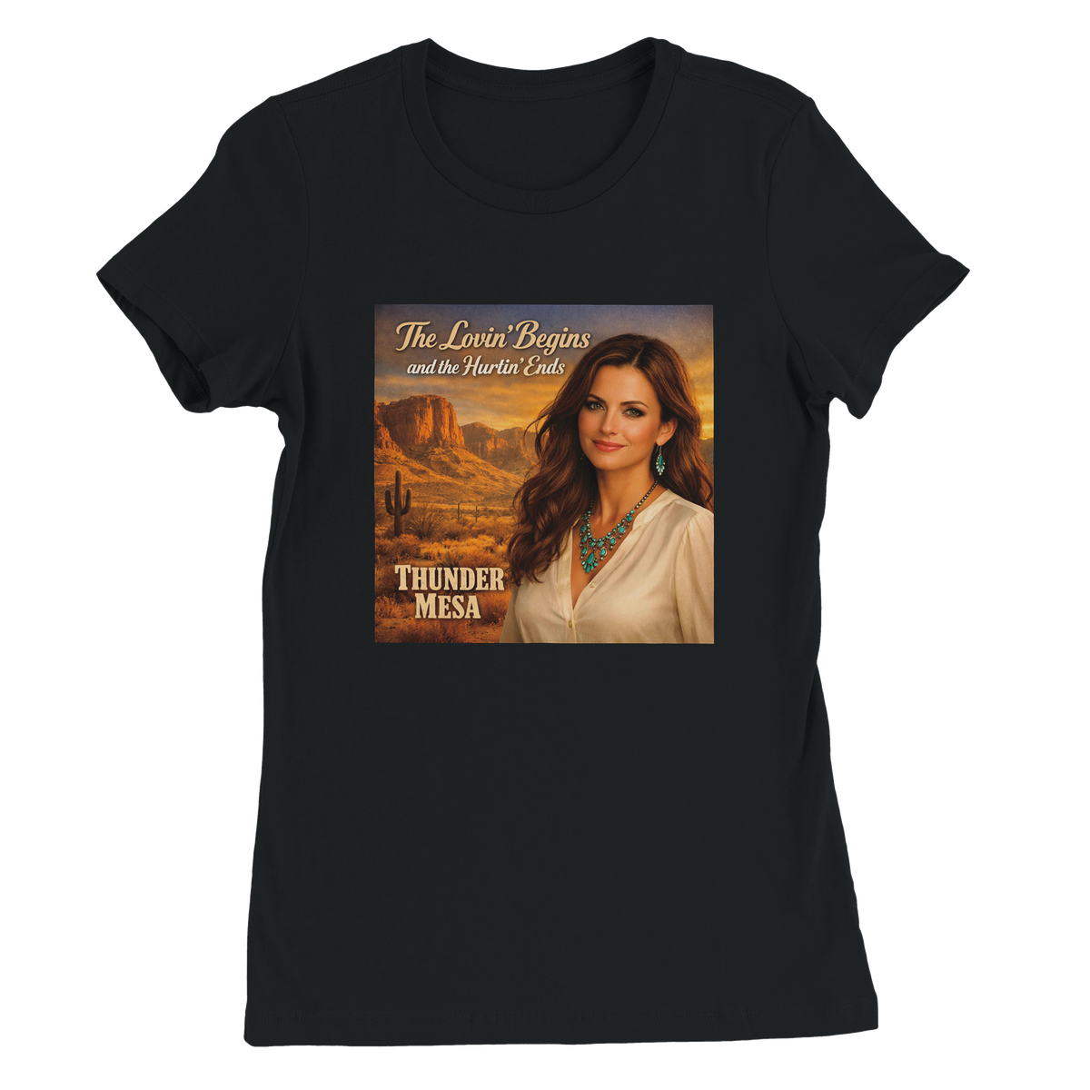 The lovin' begins and the hurtin' ends - Women’s Cut T-Shirt