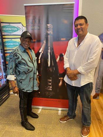 Manny Tones with KC and the Sunshine band
