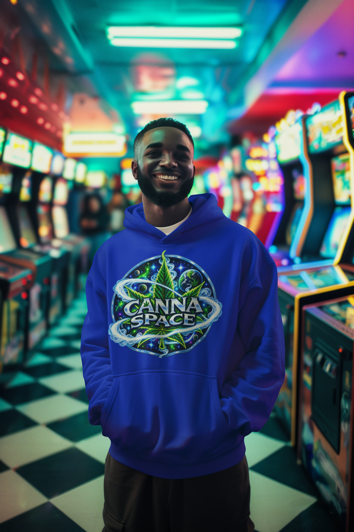 Canna Space Hoodie - Blue Orbit Edition
