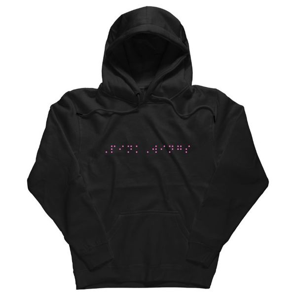 Pink Wings Braille Hoodie
