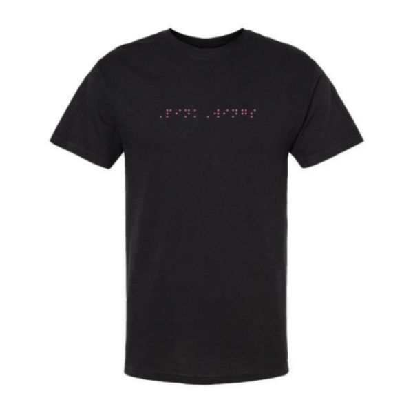 Pink Wings Braille T Shirt