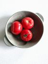 Gray Stoneware Fruit Bowl