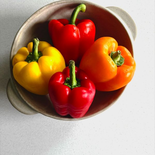 Ivory Stoneware Fruit Bowl