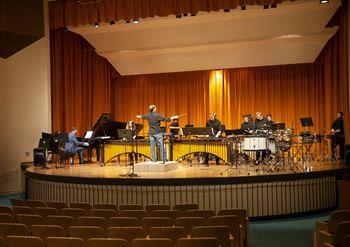 WSU Percussion Ensemble in Rehearsal
