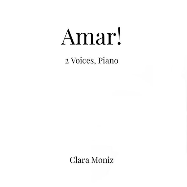 Amar! - 2 Voices, Piano