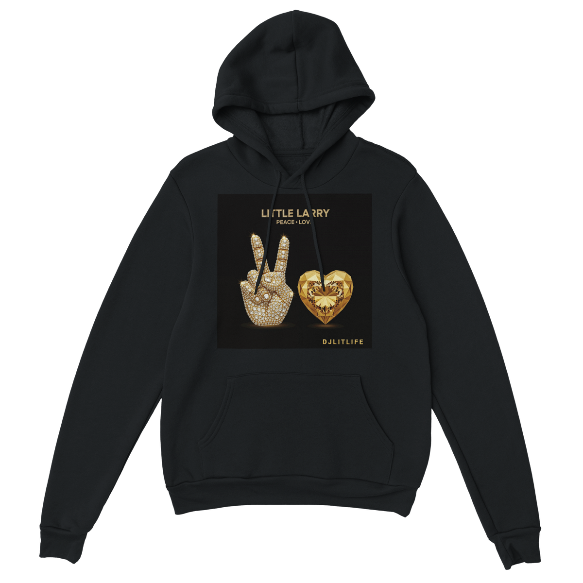 PEACE LOVE (feat. DJ Lit Life) [DJ Lit Life Remix] - Classic Unisex Pullover Hoodie