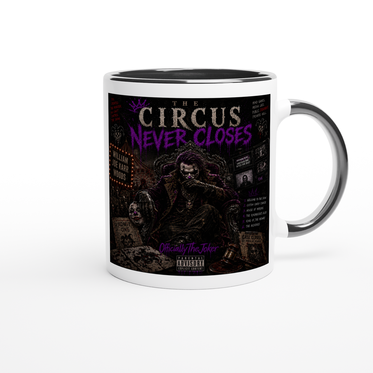 The Circus Never Closes - Ceramic Mug