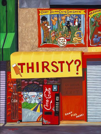 "Don't Piss Here"    44 x 33 in
Coney Island, Brooklyn
