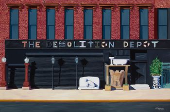 "Demolition Depot"           36 x 54 in
Harlem, NYC
