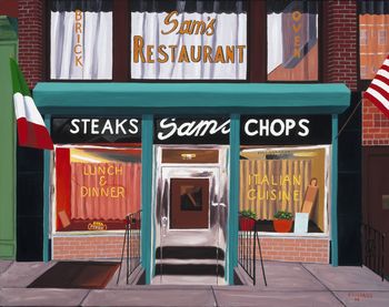 "Italian Cuisine"     22 x 28 in
Cobble Hill, Brooklyn

