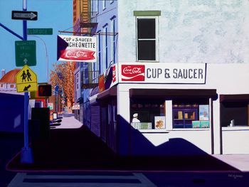 "Cup & Saucer"          36 x 48 in
Lower East Side, NYC
