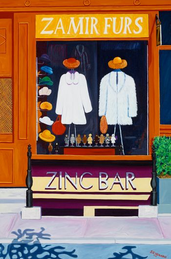 "Zinc Bar"      36 x 24 in
Manhattan, NYC
