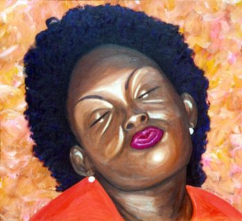"The Kiss"           32 x 34 in
