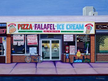 "Shalom Chai"     30 x 40 in
Lower East Side, NYC
