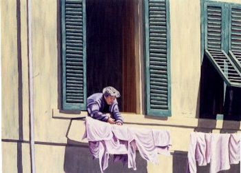 "Hanging the Laundry"          30 x 40 in
Florence, IT
