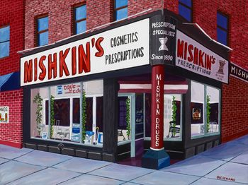 "Mishkin's"              18 x 24 in
Harlem, NYC
