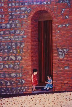 "The Conversation"              36 x 24 in
Cortona, IT
