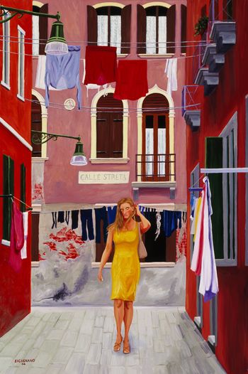 "Yellow Dress"         36 x 24 in
Venice, IT
