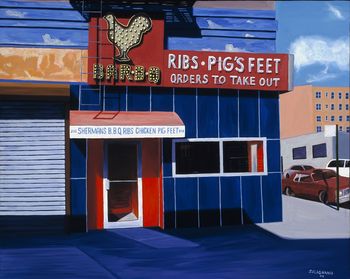 "Bar BQ"    24 x 30
Washington Heights, NYC
