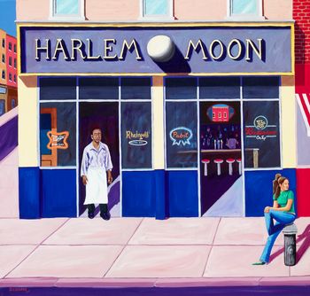 "Harlem Moon"    32 x 36 in
Harlem, NYC
