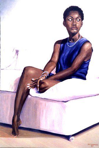 "Shanelle on the Sofa"     36 x 22 in
