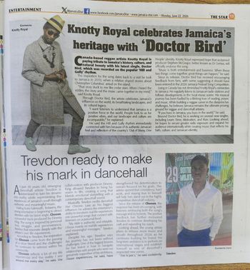 Knotty Royal feature in the Jamaica Star
