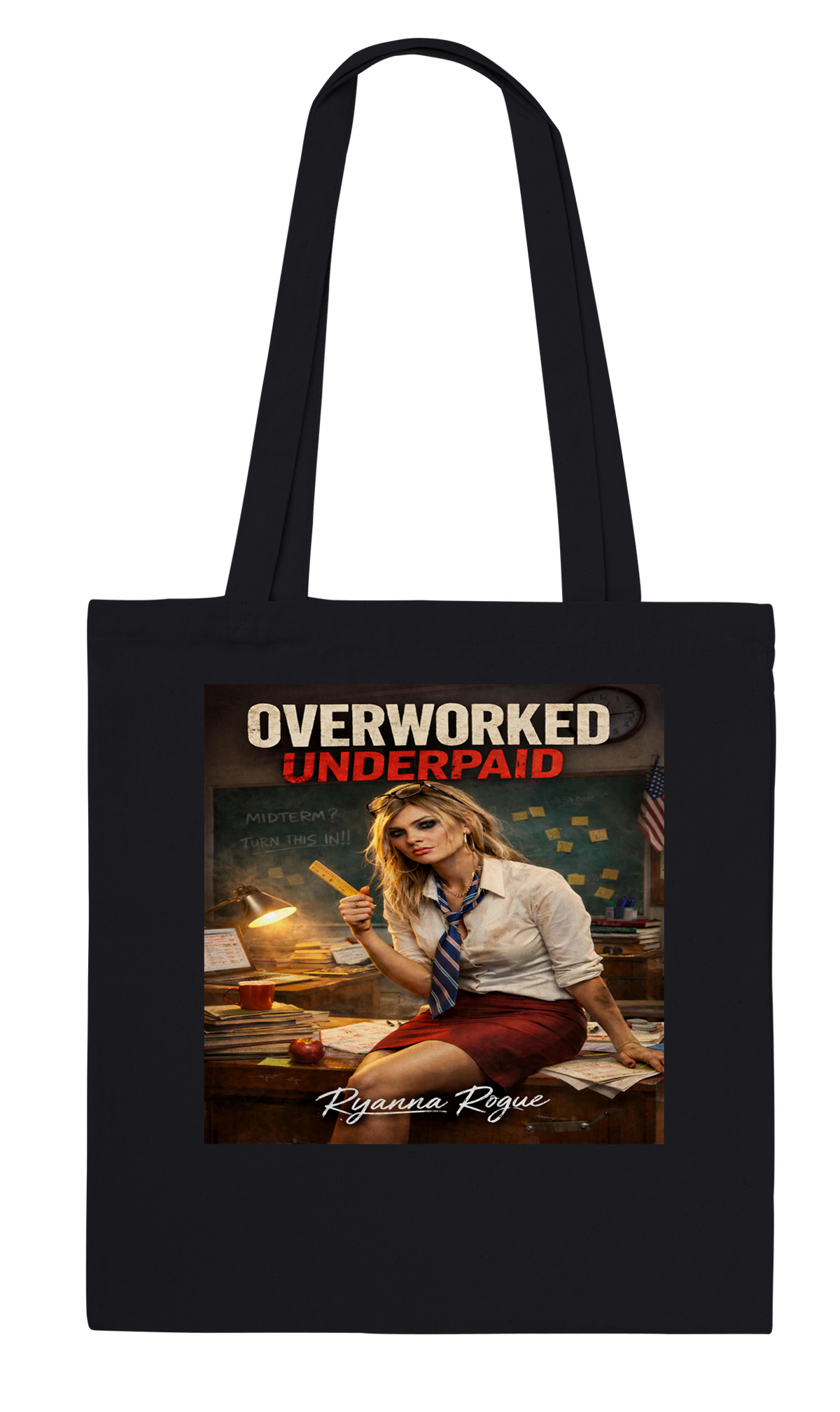 Overworked Underpaid - Tote bag