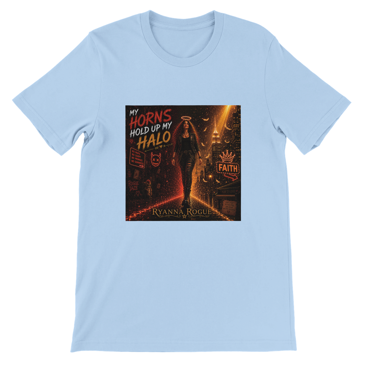 My Horns Hold Up My Halo - Unisex T-Shirt