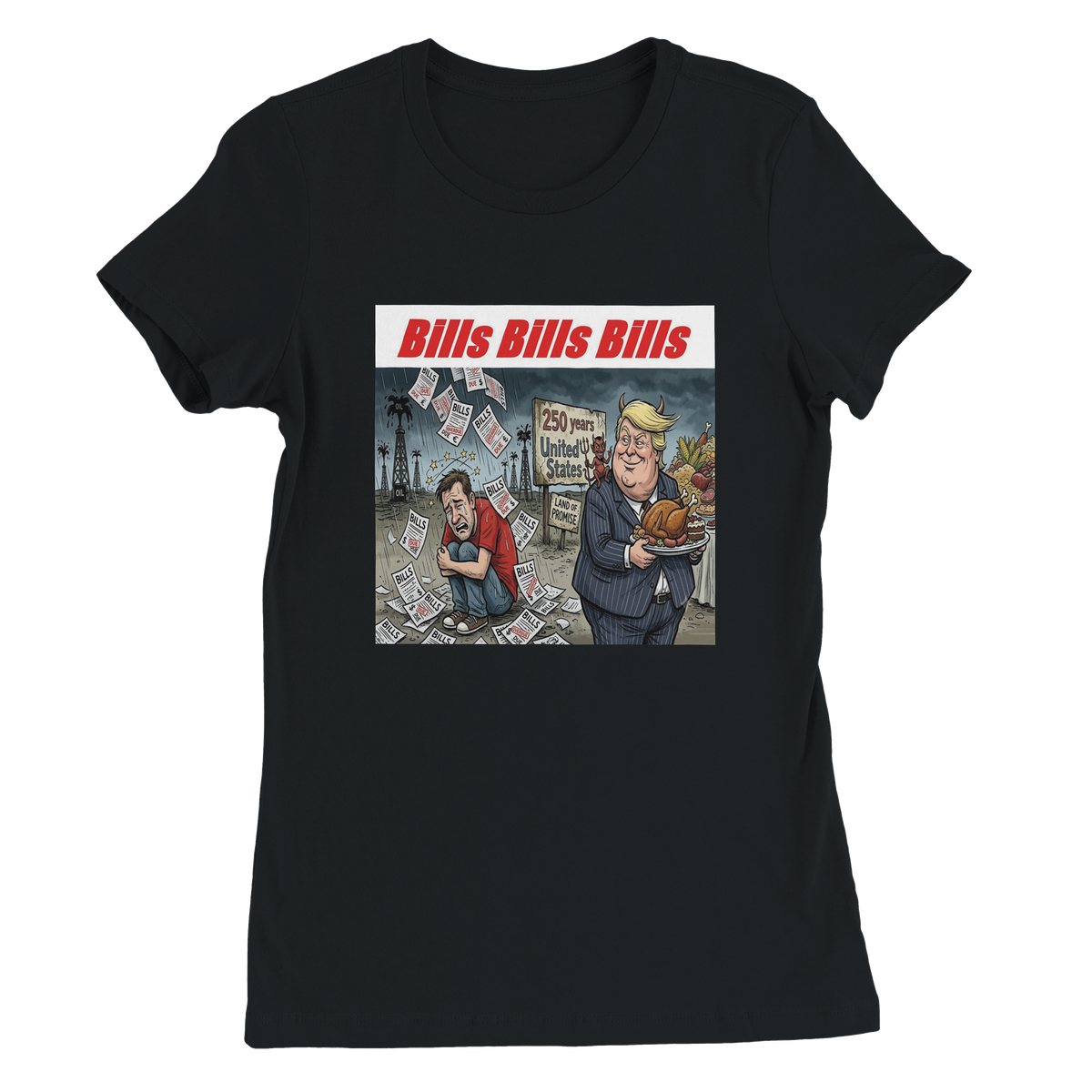 Bills Bills Bills (promises in flight) - Women’s Cut T-Shirt