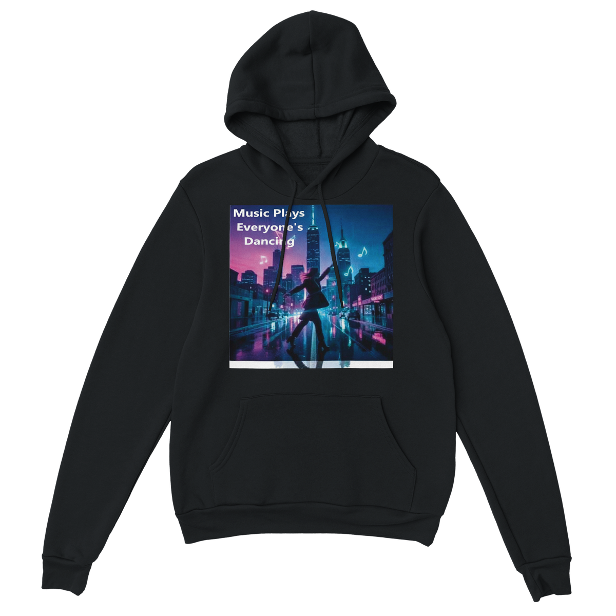 Music Plays (everyone's dancing) - Classic Unisex Pullover Hoodie