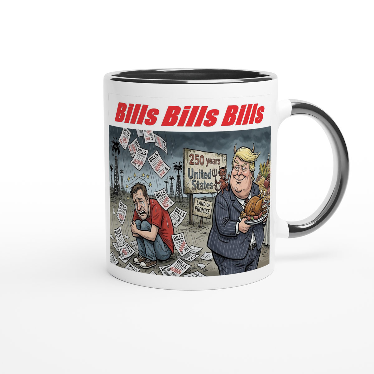 Bills Bills Bills (promises in flight) - Ceramic Mug
