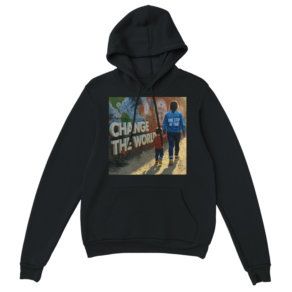Change the world One step at a time - Classic Unisex Pullover Hoodie