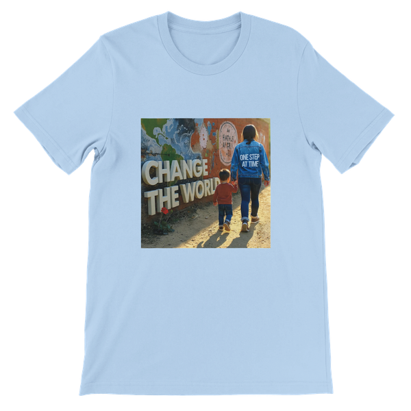 Change the world One step at a time - Unisex T-Shirt
