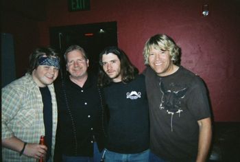 Backing Cody Jinks Oklahoma City at That's My Bar. Cody, Sam, Dean Nixon and me.

