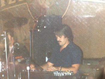 Dale Zeigfreid on steel guitar. Dale and I worked together with a lot of acts over the years. He had been with DAC for a couple of years before I came on board and he helped me a lot, learning the ropes of touring. There was no YouTube or internet then. If you needed to learn a song you had to go to the record store and buy the single or album. I have some stories about not being prepared when I first started with David. Dale saved my butt more than once.
