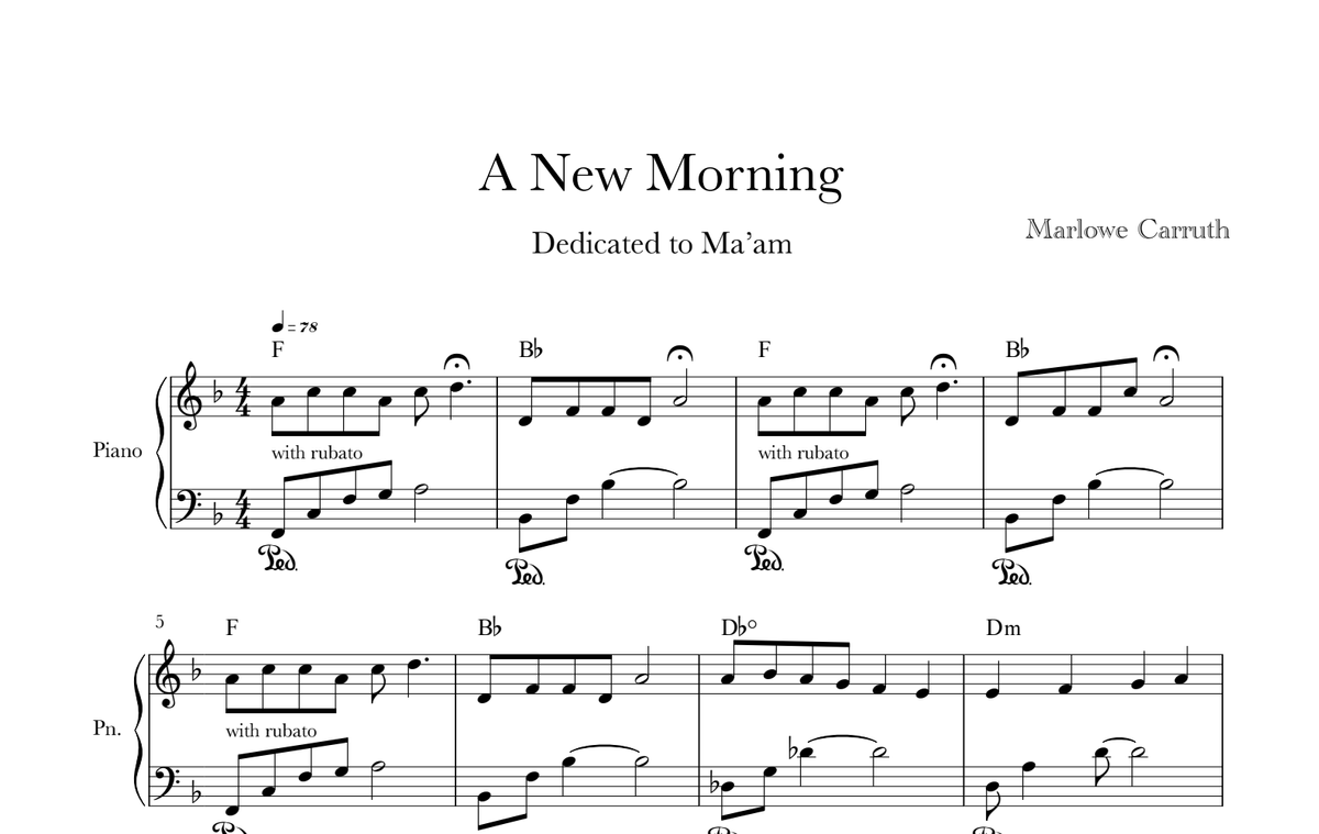 A New Morning