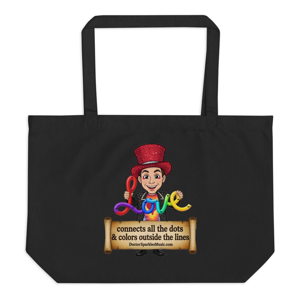 Love Sparkles: Large Tote Bag