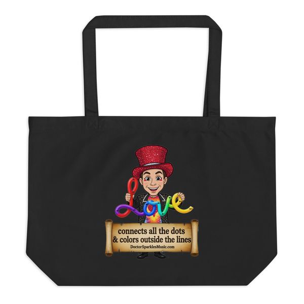 Love Sparkles: Large Tote Bag