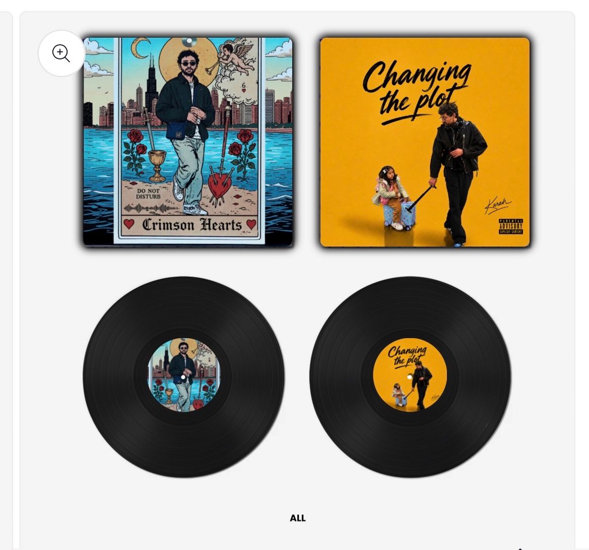Crimson Hearts - Crimson Hearts x Changing The Plot Vinyl (SINGLE)