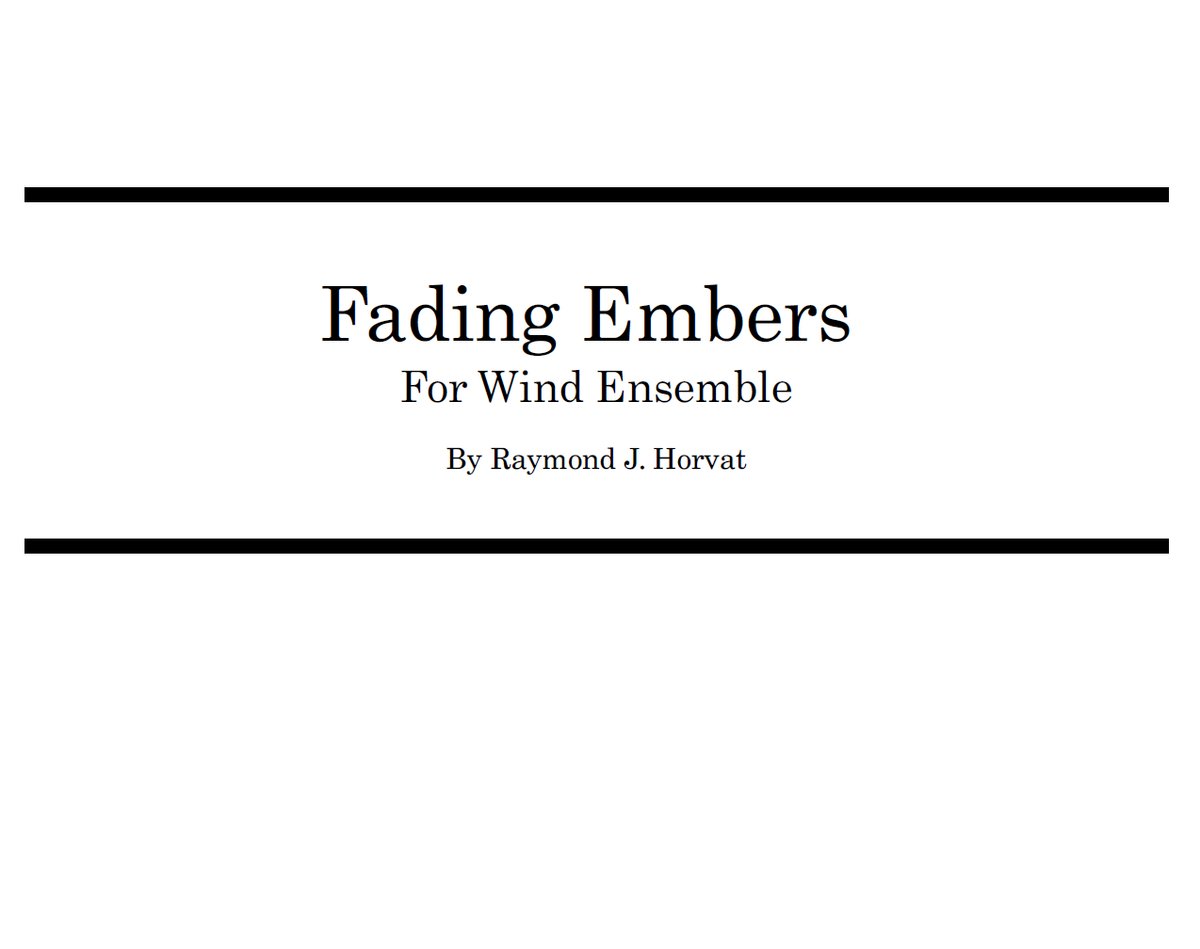 Fading Embers