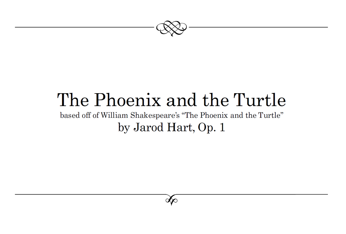 The Phoenix and the Turtle