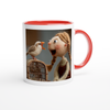 Mary Had A Pretty Bird, Mother Goose Rhyme - Ceramic Mug