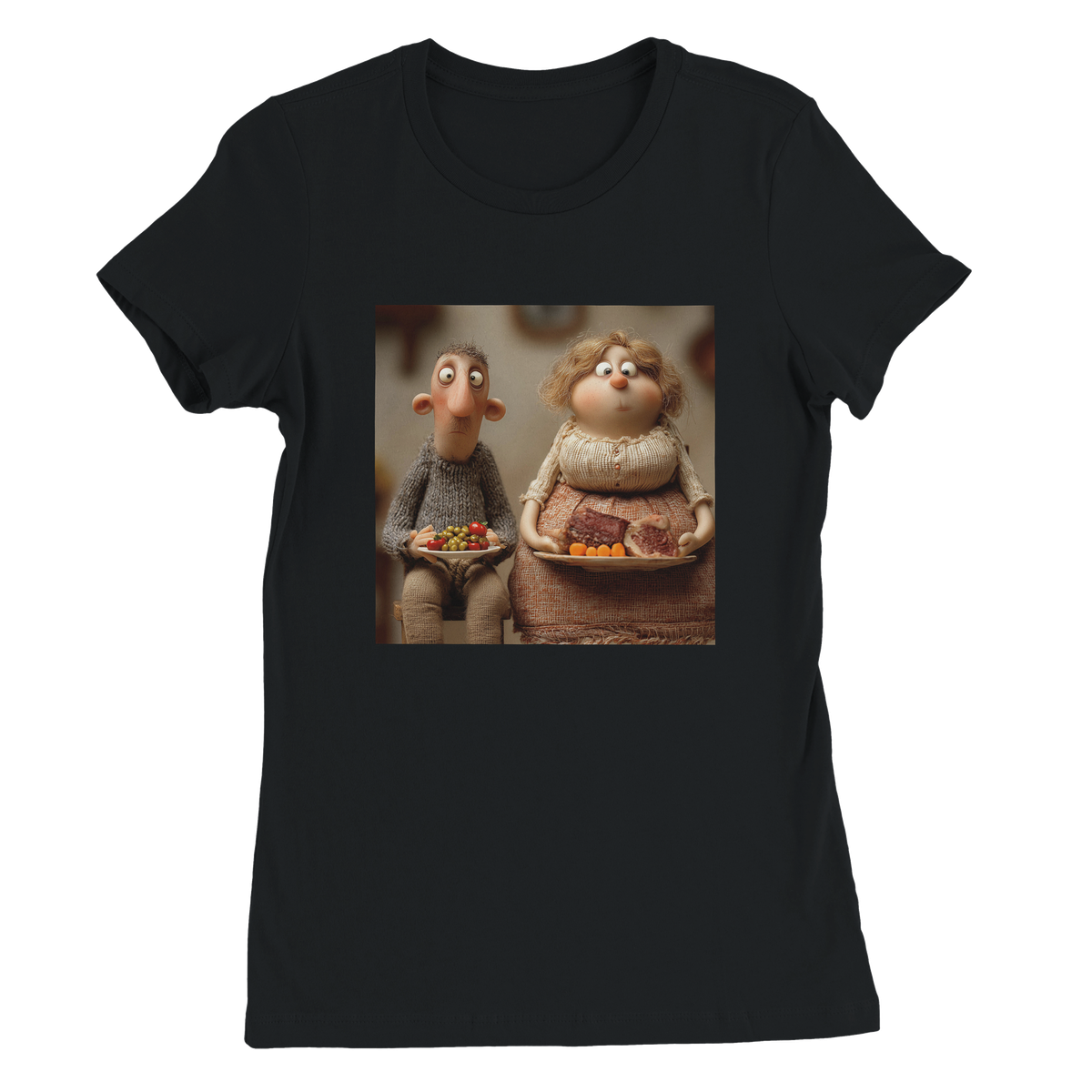 Jack Sprat Mother Goose Rhyme - Women’s Cut T-Shirt