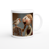 Mary Had A Pretty Bird, Mother Goose Rhyme - Ceramic Mug