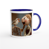 Mary Had A Pretty Bird, Mother Goose Rhyme - Ceramic Mug