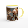 Mary Had A Pretty Bird, Mother Goose Rhyme - Ceramic Mug